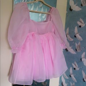 Selkie Angel Delite Puff Dress Size Medium Pink